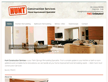 Tablet Screenshot of huntconstructionservices.com